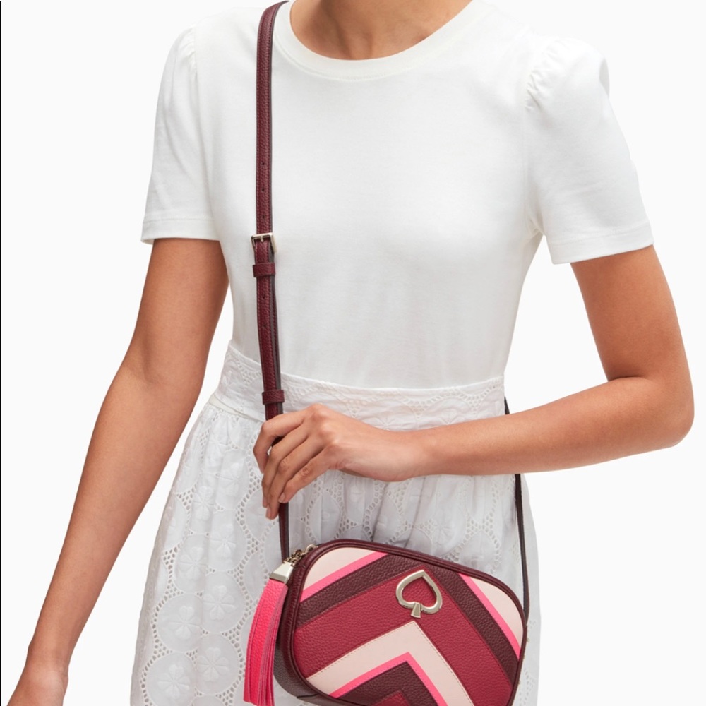 Kate Spade kourtney chevron camera bag - Picture 2 of 4